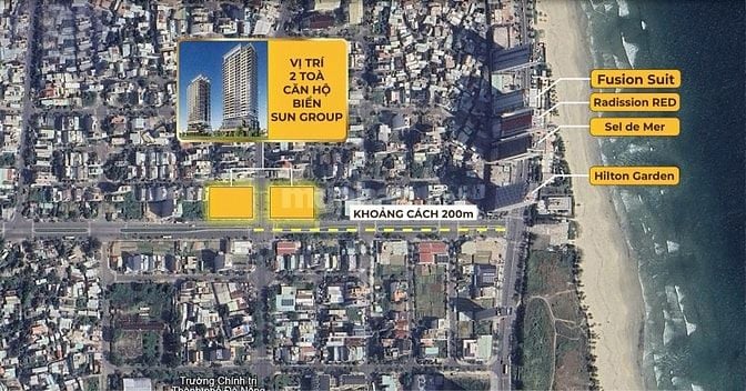 Nhận booking tòa tháp căn hộ Vương Thừa Vũ - Sun Group đà nẵng chỉ từ 