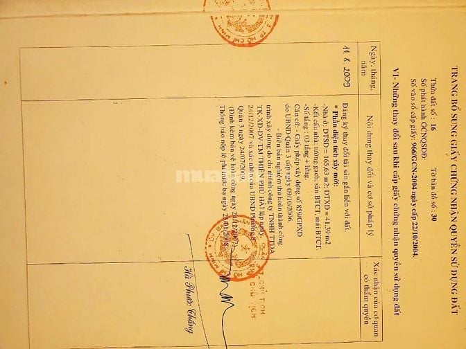 Gđ cần bán nhà mặt tiền đường 531 Hoàng Sa, P.VTS, Q3