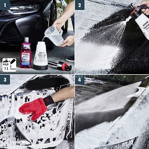 Nước rửa xe nhiều bọt đậm đặc 1lit - Sonax Xtrem Rich Foam Shampoo