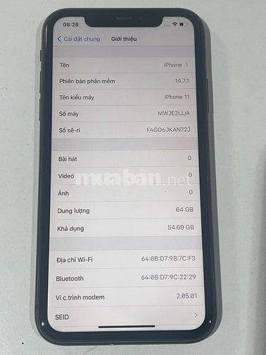 Iphone 11 64G máy nữ sử dụng giữ gìn