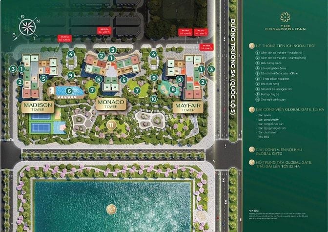 The Cosmopolitan tòa M1 Vin cổ loa, tặng tới 500tr, chiết khấu 12% TTS