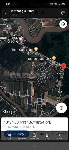 Bán đất thổ cư đường ôtô xã An Thới Đông Huyện Cần Giờ TPHCM 