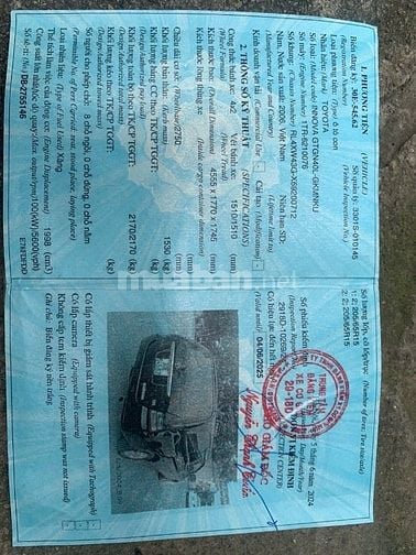 Bán Xe Innova 2006 bản G Số Sàn 