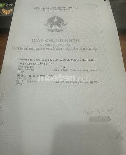 Cần bán nhà chính chủ ở lâu đời mới xây 3 năm 