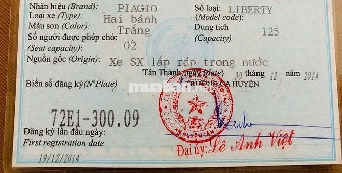 LIBERTY 3Vie 2014 màu trắng