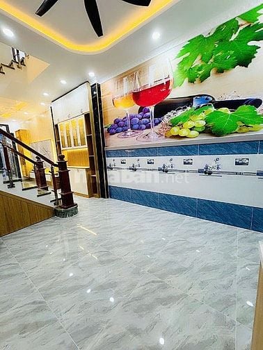 Nhà Quốc lộ 50, Tân Kim,Cần Giuộc.Thiết kế Sang Trọng , sổ sẵn cc liền