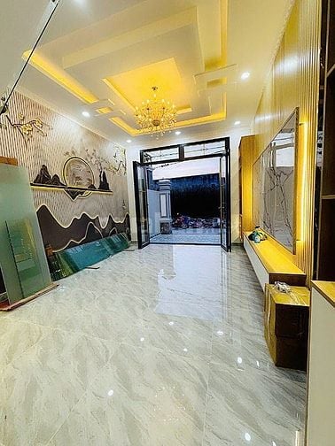 Nhà Quốc lộ 50, Tân Kim,Cần Giuộc.Thiết kế Sang Trọng , sổ sẵn cc liền