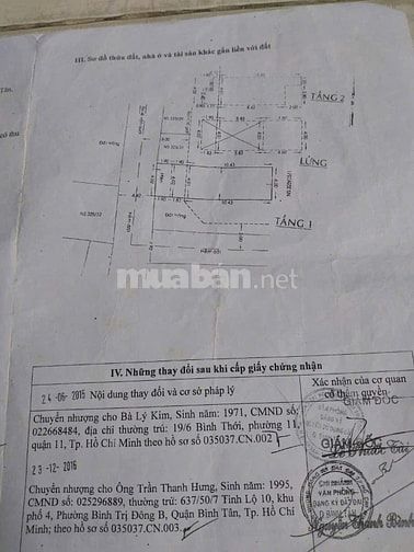 Nhà Hẻm 325 Lê Văn Quới. 56m. Trệt Lầu. 5,5 Tỷ TL