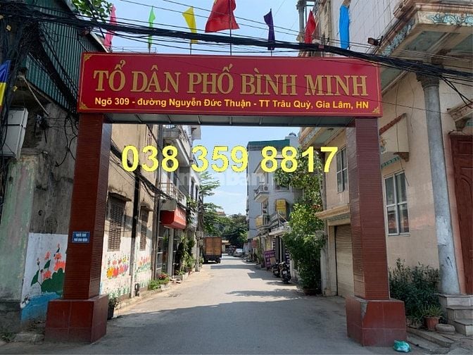 Bán đất Trâu Quỳ Gia Lâm 76m², gần chung cư Đặng Xá, chỉ 7.6 tỷ, kế Gr