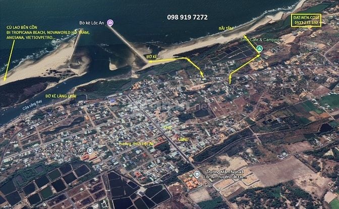 Bán cây xoài tặng lô đất Lộc An Hồ Tràm cách biển 800m