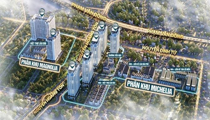 Bán biệt thự Jade Square 260m2 lô góc mặt tiền 45m, đường 30m*15.5m
