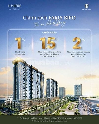 Booking căn hộ cao cấp tại The Global City