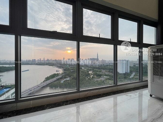 Bán căn hộ Duplex 4 phòng ngủ Đảo Kim Cương, 310 m2, view sông, Q.1