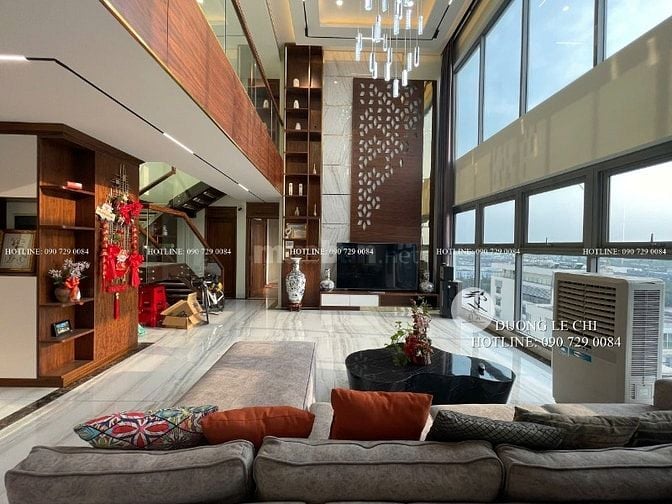Bán căn hộ Duplex 4 phòng ngủ Đảo Kim Cương, 310 m2, view sông, Q.1