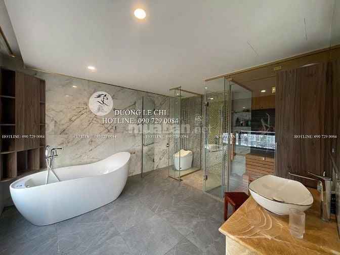Bán căn hộ Duplex 4 phòng ngủ Đảo Kim Cương, 310 m2, view sông, Q.1