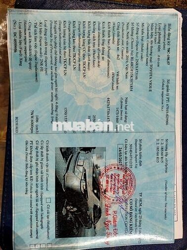 Toyota Vios 2019 1.5E MT - 100.000 km