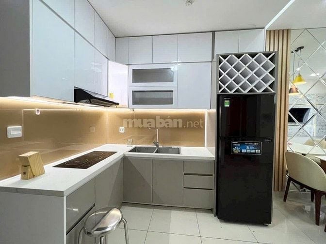Chung cu M-One, Nguyễn Bỉnh Khiêm, P1, GV, 74m2, 2PN, 14tr/th, Nội tất