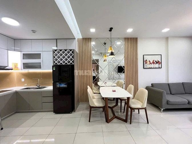 Chung cu M-One, Nguyễn Bỉnh Khiêm, P1, GV, 74m2, 2PN, 14tr/th, Nội tất
