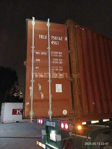 BÁN CONTAINER 40HC – CARGO WORTHY – GIÁ CHỈ 55 TRIỆU