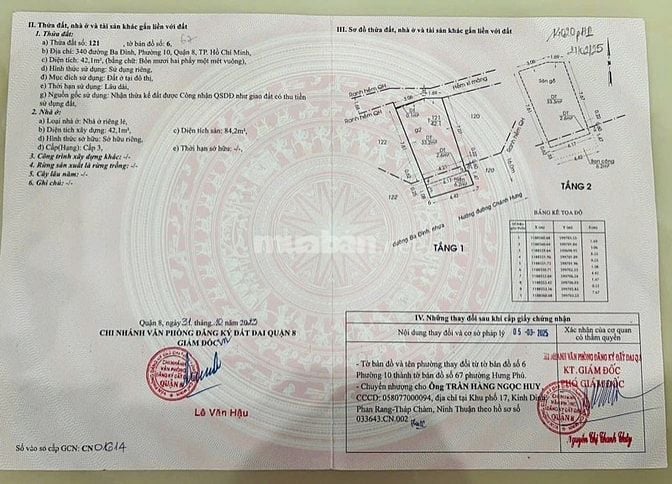 Bán Gấp nhà MT 340 ba đình dt: 4,5x9m, 1lau nhà đẹp