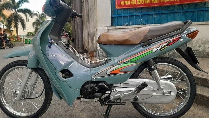 Wave 110 HQ kiểng thái xanh xi măng ánh tím