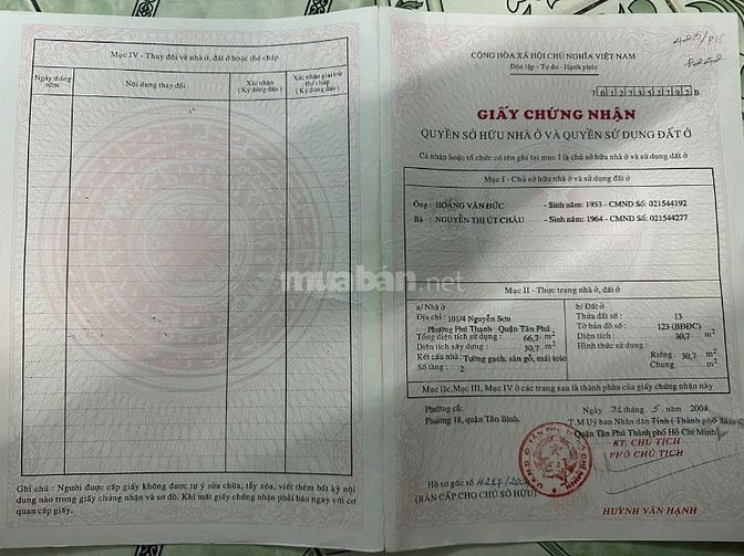 Bán nhà 85/4 Nguyễn Sơn, Phú Thạnh, Tân Phú, vị trí đẹp