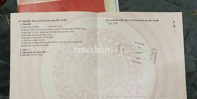 Cần bán đất Vân Tra, An Đồng,An Dương. LH 0389.279.886