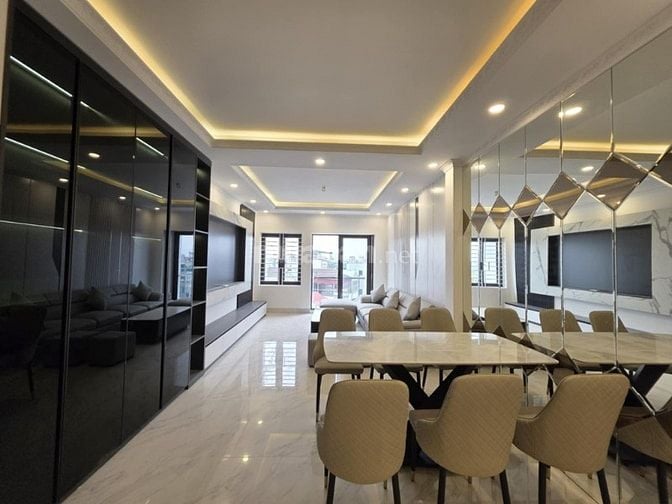 Bán nhà 7 tầng 56m2 14,6tỷ Thạch Bàn Chợ Đồng Dinh,3 Ô tô tránh, VP,KD