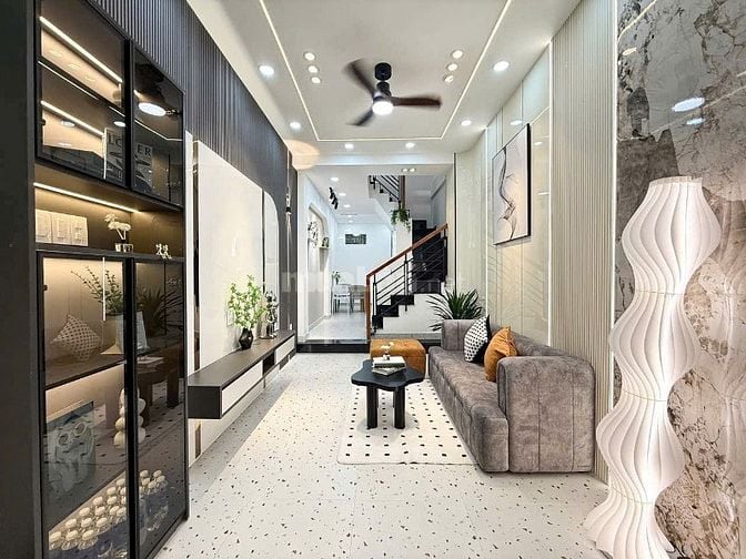 Nhà 33m2 Minh Phụng, P2, Q11 - Cần cầu vượt Cây Gõ, xây 1 trệt 3 lầu