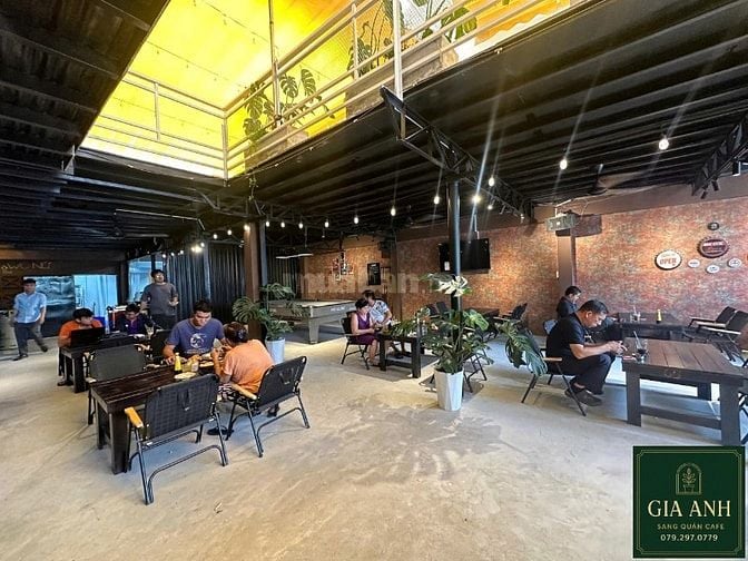 🔥 Sang gấp quán ăn – cafe – nhậu 2 tầng có bàn bida, Q.Bình Thạnh