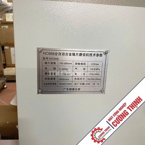 Tối Ưu Hiệu Suất Cắt Gỗ Với Máy Mài Lưỡi Cưa Tự Động NC668