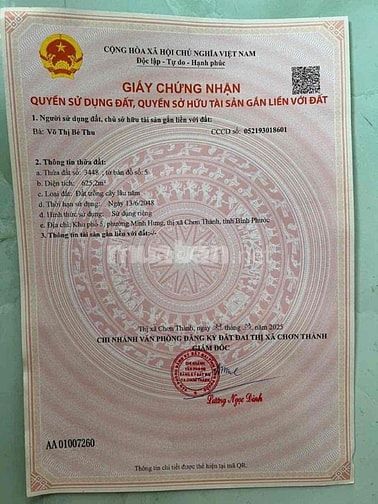 Chính chủ bán đất thổ cư ở đô thị đã có sổ riêng giá cực đẹp