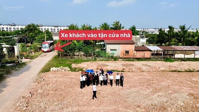Bán đất thổ cư gần Vinhomes Hậu Nghĩa, Đức Hoà. DT: 5x43,8m. Giá 3,898
