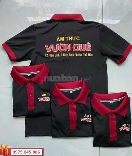 Xưởng in may áo thun đồng phục Form dáng đẹp Chất liệu như ý ABABA