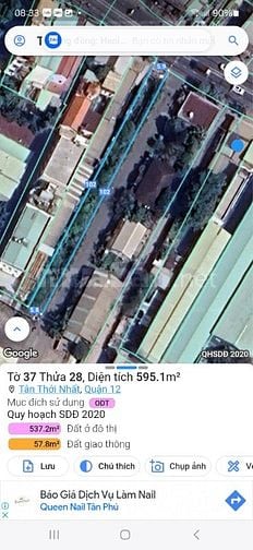 Bán đất mặt tiền Phan Văn Hớn quận 12 giá 25 tỷ