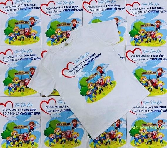 Xưởng in may áo thun đồng phục Form dáng đẹp Chất liệu như ý ABABA