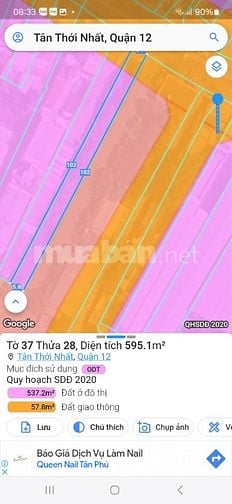Bán đất mặt tiền Phan Văn Hớn quận 12 giá 25 tỷ