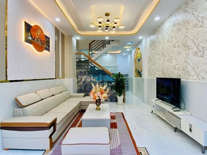 Sở hữu nhà 50.4m2 Nguyễn Thị Nhuần, Q12 - Ngay cầu Đất Sét, xây 4 tầng