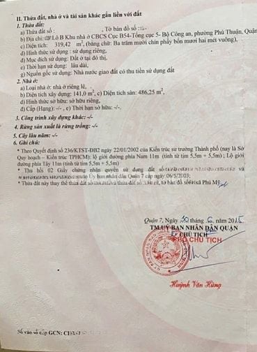 🌷 🌷 🌷 BÁN BIỆT THỰ GÓC 2 MẶT TIỀN : 07 LÔ B KHU NHÀ Ở TỔNG CỤC 5