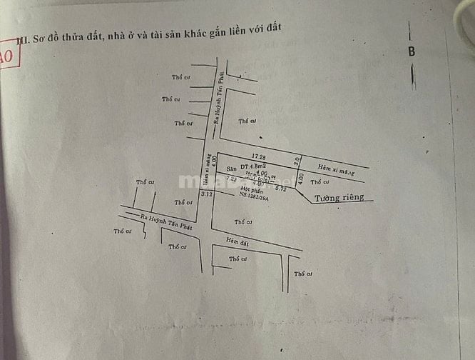 Bán nhà góc 2 mặt tiền hẻm 1283 Huỳnh Tấn Phát, Phú Thuận, Q7