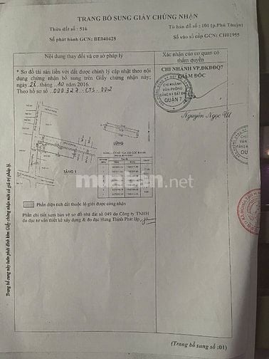 Bán nhà góc 2 mặt tiền hẻm 1283 Huỳnh Tấn Phát, Phú Thuận, Q7