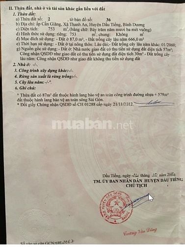 ĐẤT BỜ SÔNG SÀI GÒN, 753 M2, NGANG 20M (87M2 THỔ CƯ), GIÁ 1,5 TỶ