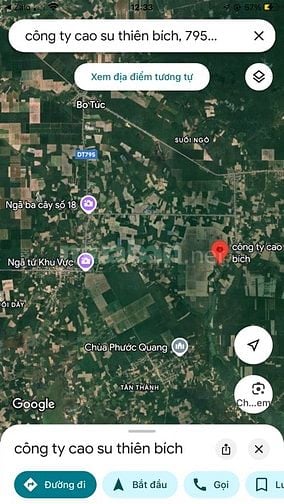 Bán 570 mẫu đất cây lâu năm, suối Ngô, Tân Châu, Tây ninh giá 500ty Tl