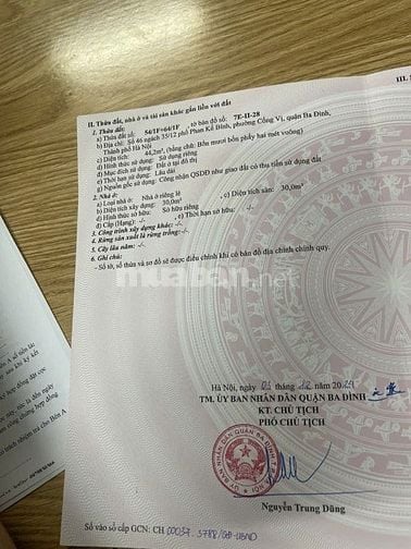 Bán đất ngõ 58 phố Đào Tấn,35 Phan Kế Bính 45 m,mt 5,2 m lô góc 8,5 tỷ
