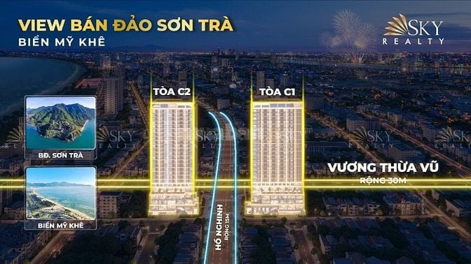 CĂN HỘ BIỂN MỸ KHÊ SUN VƯƠNG THỪA VŨ GIỎ HÀNG ĐẸP NHẤT GIÁ CHỈ TỪ 2,5T