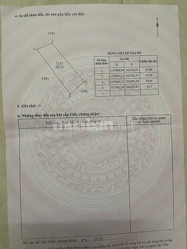 Bán đất full thổ cư DT 1270m2, ấp Bà Nghiệm, xã Mỹ Lạc, Long An, 2,5tỷ