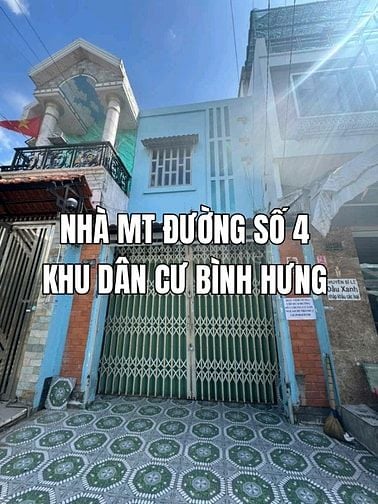 Nhà MT đường số 4, khu dân cư Bình Hưng. Nhà 1trệt, 1lầu, 4mx11m