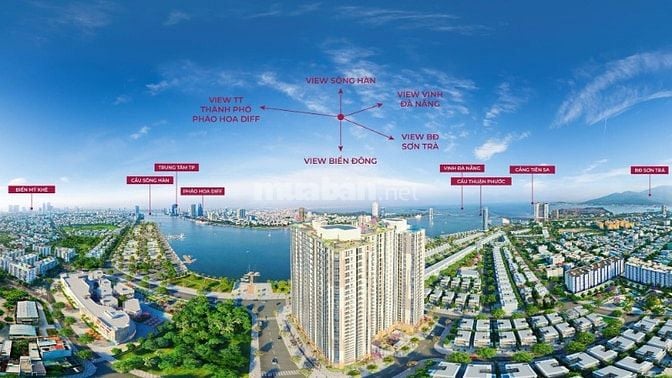 Căn hộ mặt sông hàn 2pn , dự án peninsula, đà nẵng. giá rẻ chưa từng