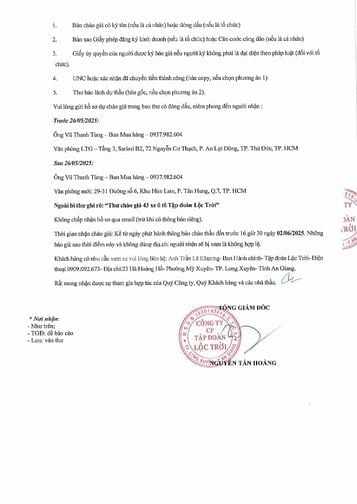 TĐ Lộc Trời thanh lý 43 xe ô tô