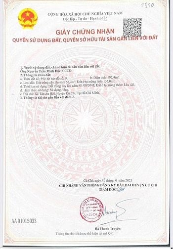 Chủ ngộp bán lô tại TL 2, Xã Tân An Hội, Củ Chi, Hồ Chí Minh,giá 850Tr